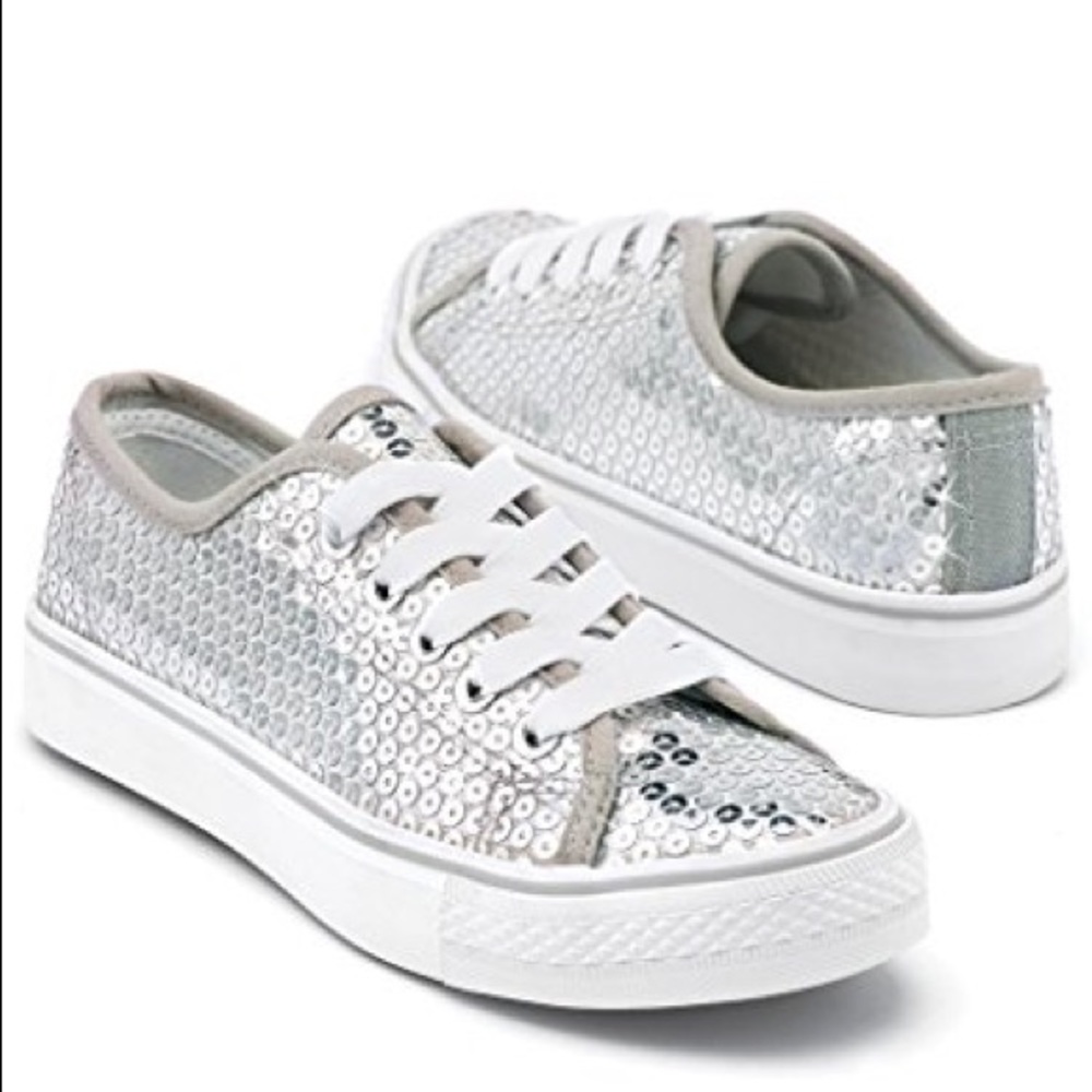 Balera Silver Sequence Sneaker size 7 worn once.